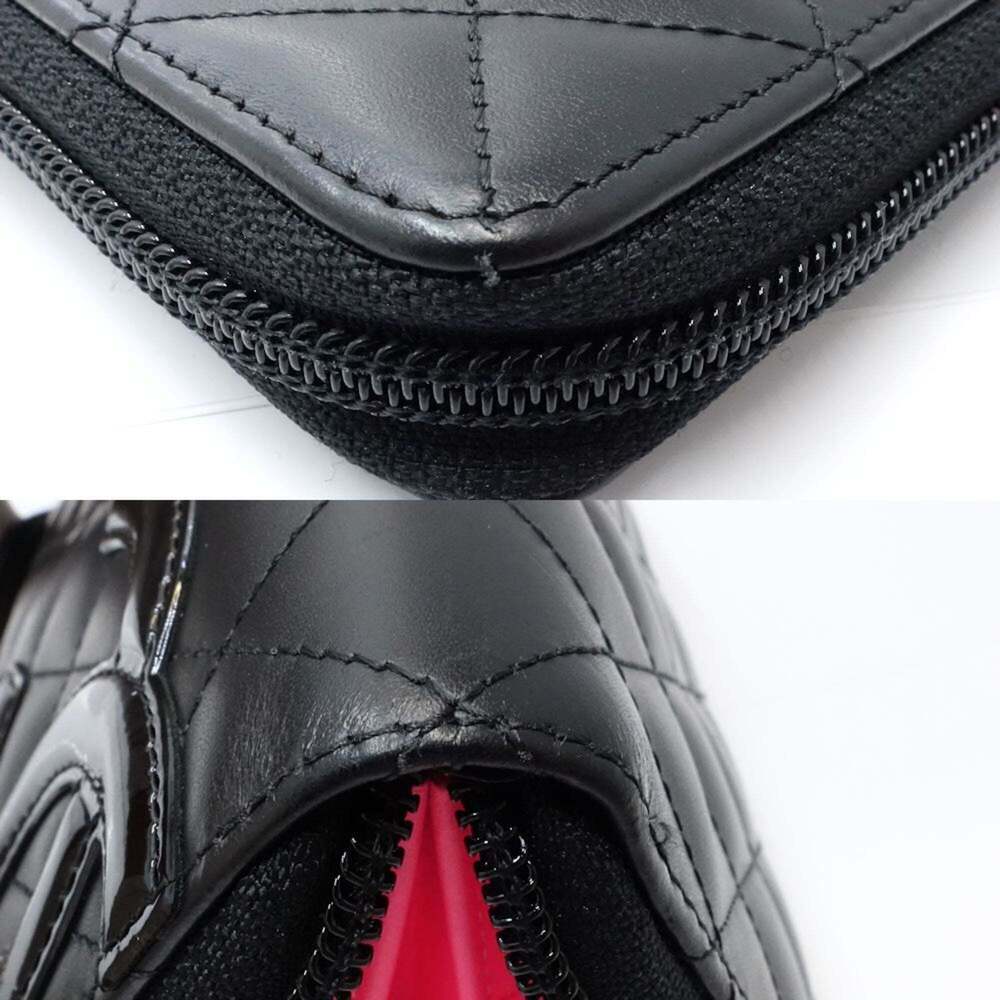 CHANEL Authentic Black Logo Wallet - Picture 4 of 9